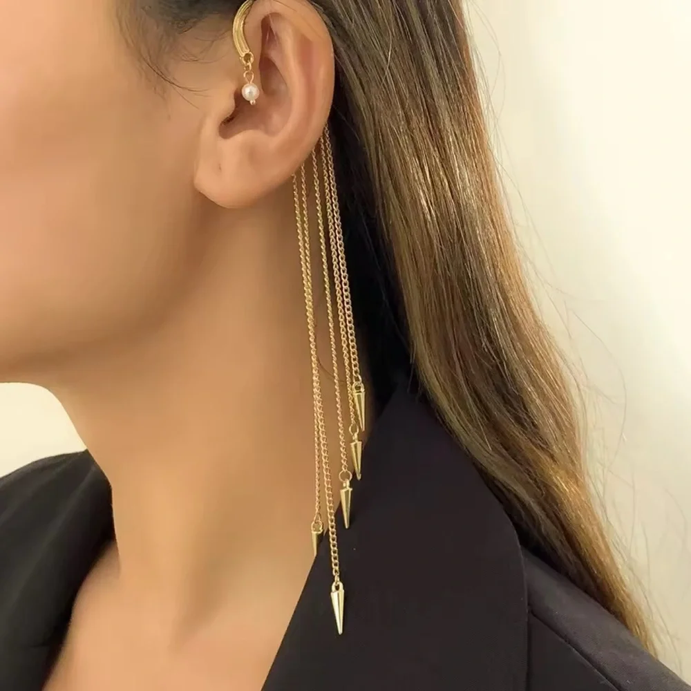 ⚜️ Avant-garde Gold Chain Drop Earrings